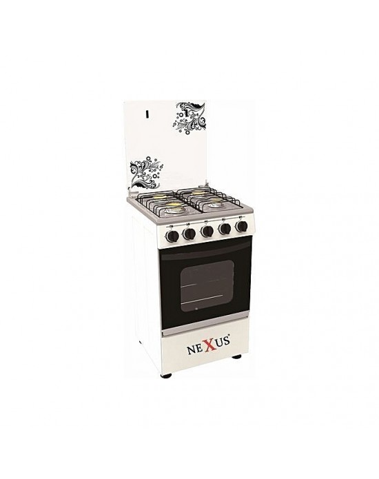 NEXUS GAS COOKER – GCCR-NX-5055W 4+0 – WHITE